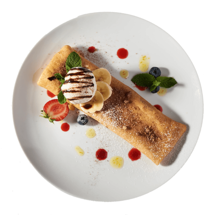 З Нутелою та бананом